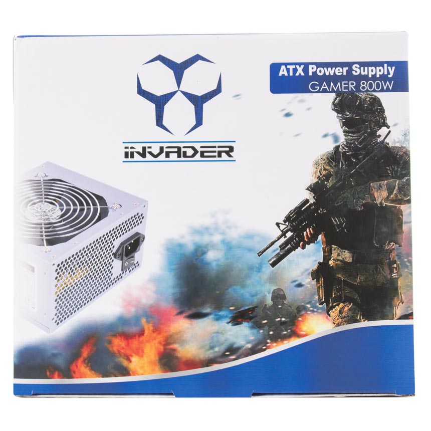 Fuente para PC INVADER ATX-800W POWER SUPPLY