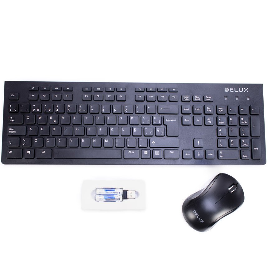 Teclado Mouse Inalambrico Delux KA180G+M391GX