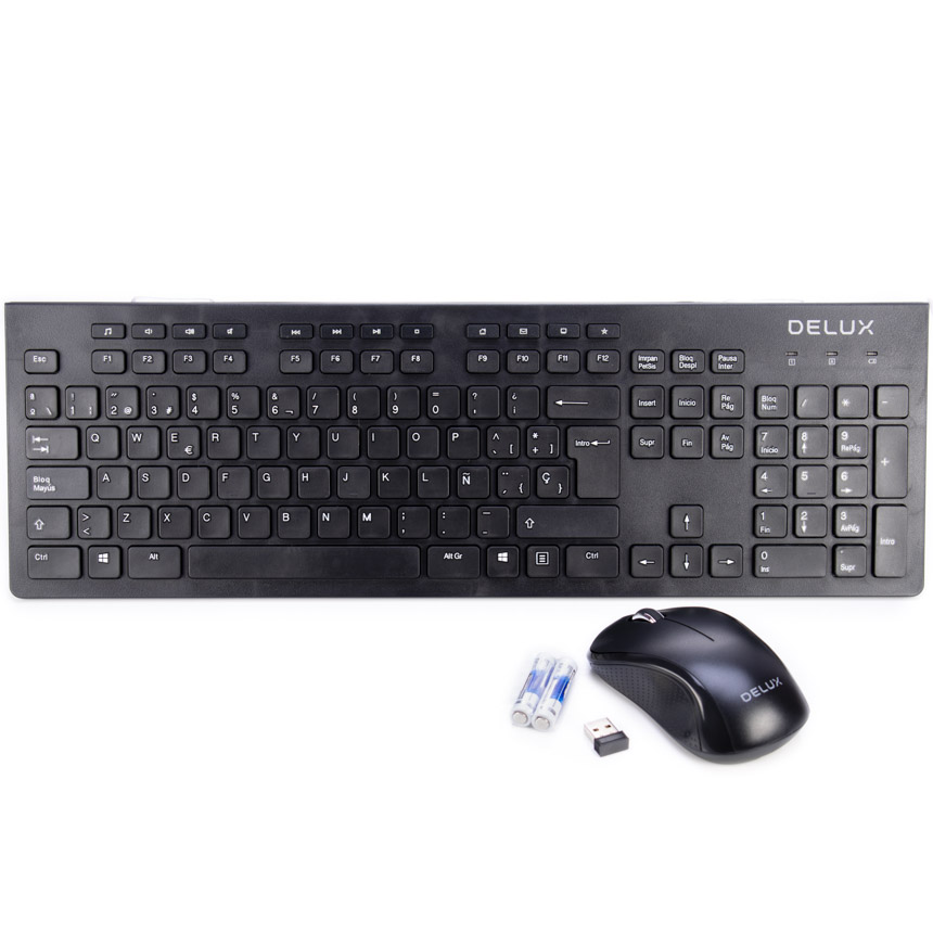 Teclado Mouse Inalambrico Delux KA180G+M391GX