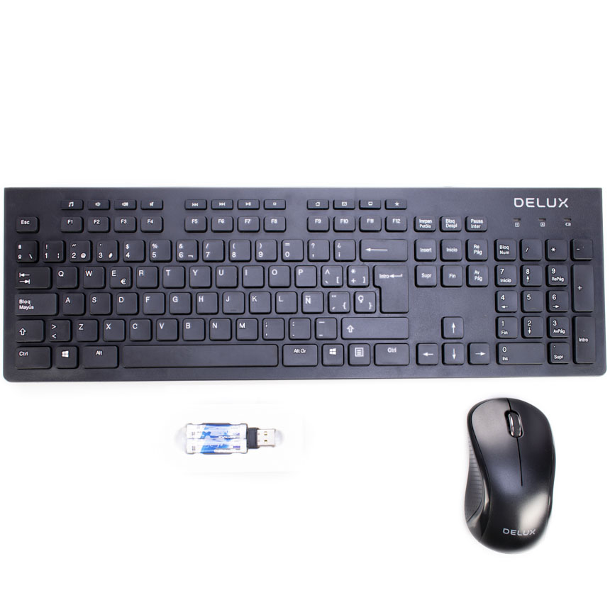 Teclado Mouse Inalambrico Delux KA180G+M391GX