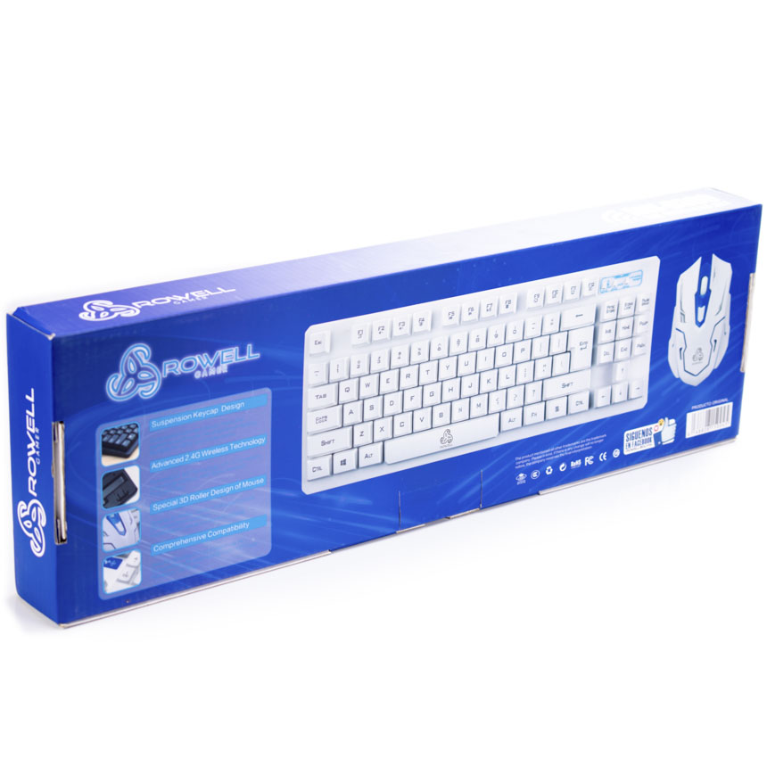 Teclado y mouse Inalambrico ROWEL RW-6300