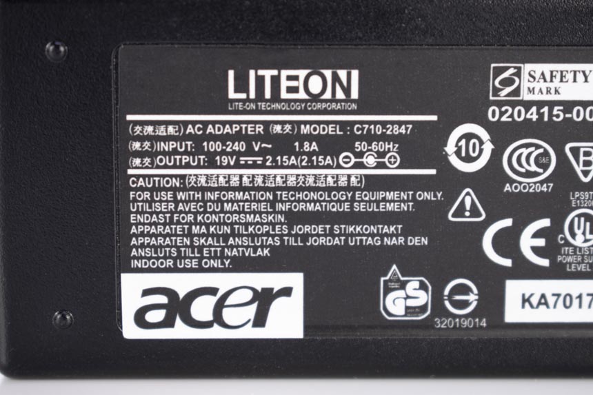 Cargador Acer 19V 2.15A  Acer Mini