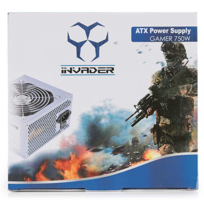 Fuente para PC INVADER ATX-750W GAMER POWER SUPPLY