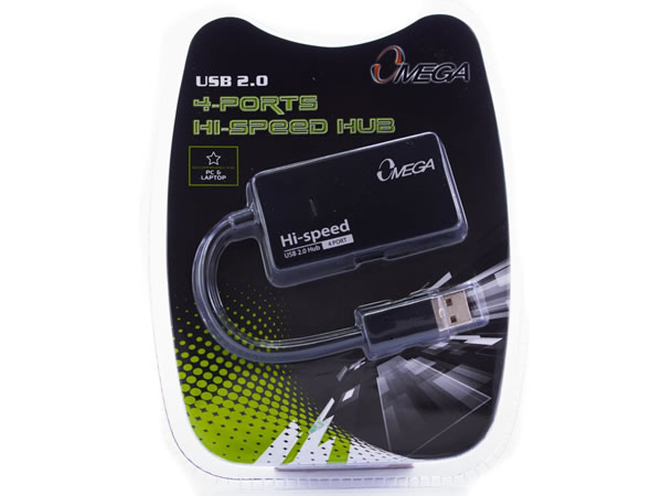 HUB USB 2.0 OMEGA (4 Puertos)