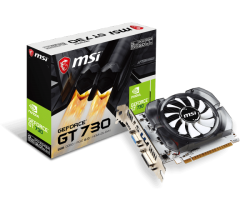 Tarjeta de Video MSI Nvidia Geforce GT730 2GB DDR3 PCI-E 2.0